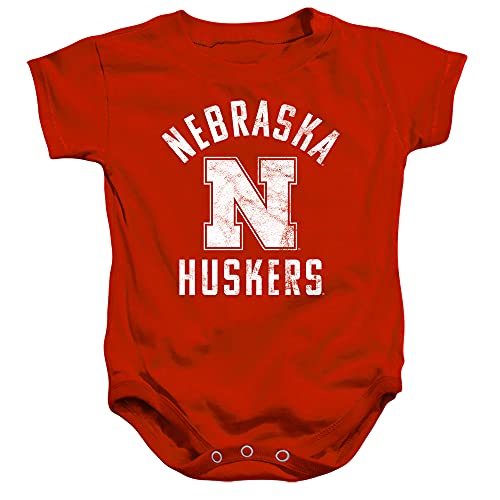 Image of University of Nebraska Official Nu Cornhuskers Logo Unisex Infant Snap Suit for Baby