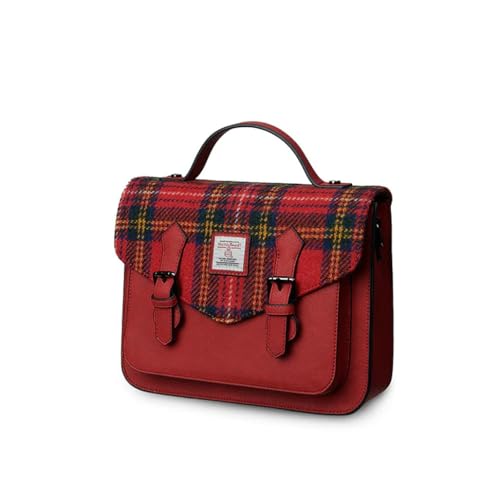 Image of Islander The Calton Satchel - Ladies Satchel With HARRIS TWEED - Small and Medium