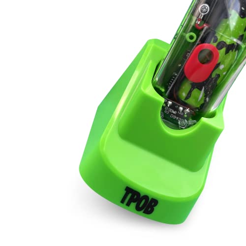 Tpob Slime 2 Professional Hair Clipper - Superpowered 6500 Rpm Whisper Quiet Barber Clipper, Black Diamond Carbon Dlc Fade Blade For The Closest Haircut And Beard Trims (Green) #TOP5