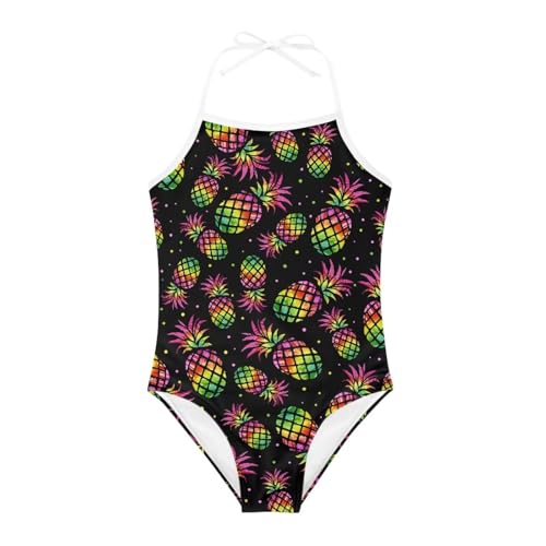 Image of ELEQIN Cartoon Animal Cute Girls One Piece Swimsuit Adjustable Swimwear for 3Y-10Y