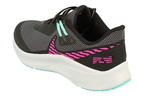 Nike Womens Quest 3 Shield Running Trainers CQ8893 Sneakers Shoes (UK 5.5 US 8 EU 39, Black fire Pink Obsidian Mist 010)2