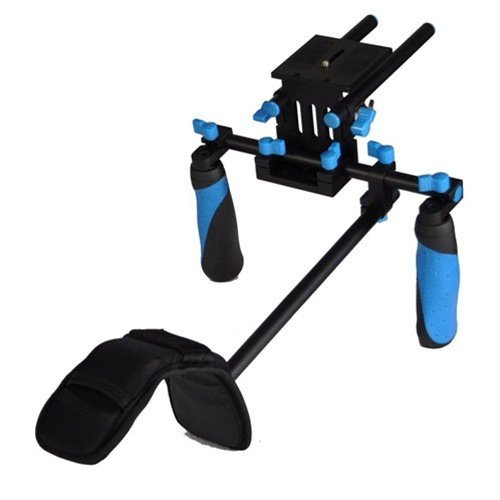 Image of RL02F+R Camcorder Steady Shoulder Rig and Follow Focus for DSLR Video Camera