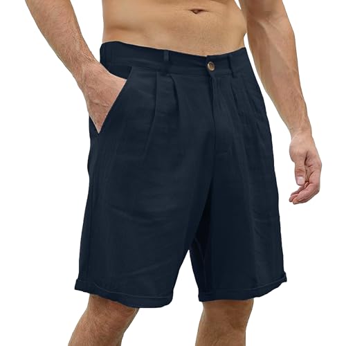 Short de lino para hombre verano casual talla XL miniatura 1