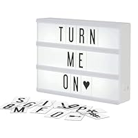 My Cinema Lightbox - Lichtbox Leuchtkasten, 20x15cm, Leuchtbox mit Buchstaben, Kino Lightbox, Leuchtbox mit Buchstaben, Leuchttafel mit Buchstaben, Lightbox LED
