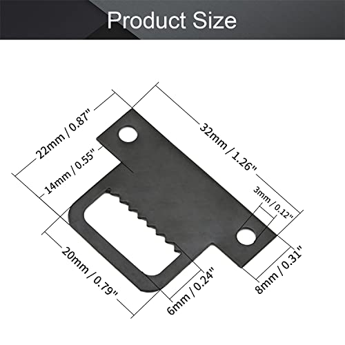 Image of MroMax 100PCS Sawtooth Picture Hangers Iron Picture Hangers 1.26 inch x 0.87 inch Double Hole Picture Frames Hangers for Hanging Clock Paintings Artwork Picture Frame Hook Photos Black