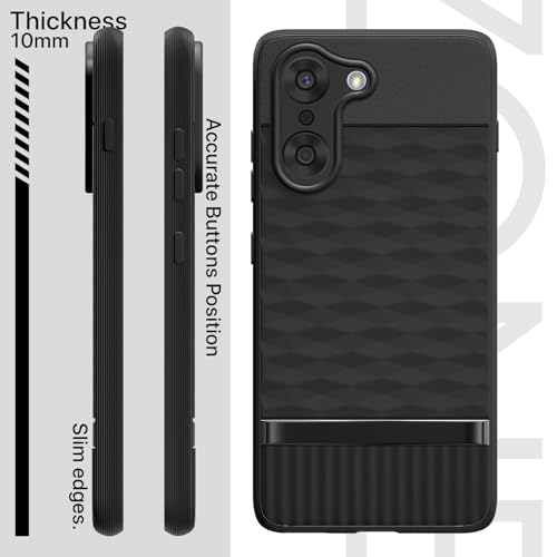 Image of Pikkme Back Cover for Oneplus Nord CE 5 5G Camera Protection 3D Hexa Cube Design Silicone Protective Bumper Case (Black)