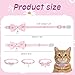 Hpmjz 3Pcs Adorable Cat Collar with Bow, Cute Kitten Collars for Girl Cats Adjustable Pink Cat Bows Breakaway Safety Cats Bowtie Collar Pet Collars with Safety Buckle Soft Necklace with Bowtie for Pet