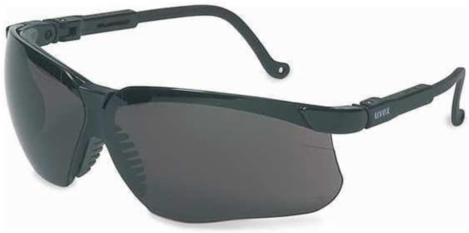 Uvex by Honeywell Genesis Safety Glasses with Uvextreme Anti-Fog Coating, Black Frame