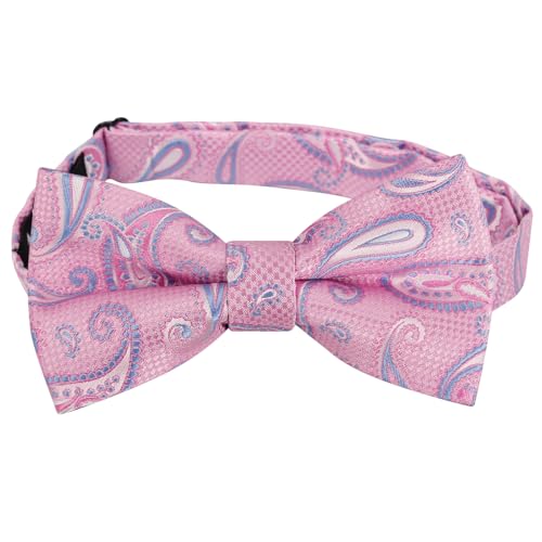 Image of Alizeal Mens 4pcs Vintage Paisley Bow Tie Set