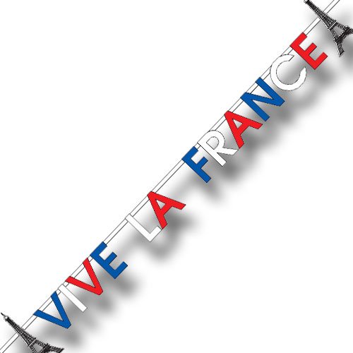 Preisvergleich Produktbild "Frankreich" Buchstabenkette "Vive la France"