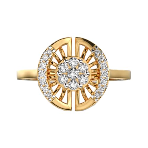 Bague solitaire Porte des Nuages en moissanite argent or cadeau femme