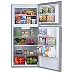 Kenmore 30 in. 18.2 cu. ft. Capacity Refrigerator/Freezer with Adjustable Glass Shelving, Humidity Control Crispers, Gallon Door Bins, ENERGY STAR Certified, Fingerprint Resistant Stainless Steel - Image 3