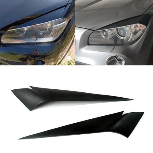 Headlight Eyebrows for Bmw X1 E84 2009 2010 2011 2012 2013 2014 2PCS ABS Car Headlight Eyebrow Eyelid Body Kit
