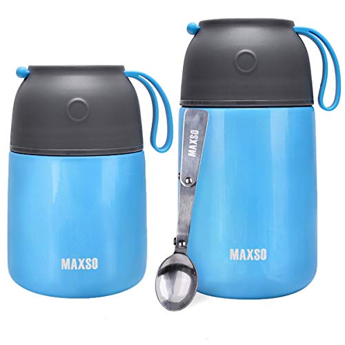 Vacuum Insulated Thermos Food Jar Hot Food Containers for Lunch,2 Pack Soup Thermos