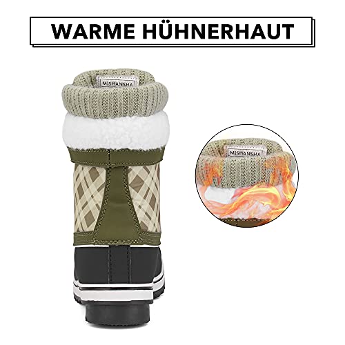 Mishansha Sneeuwlaarzen voor dames, warme winterlaarzen, outdoor, winterschoenen, veterlaarzen, trekkinglaarzen - Image 8
