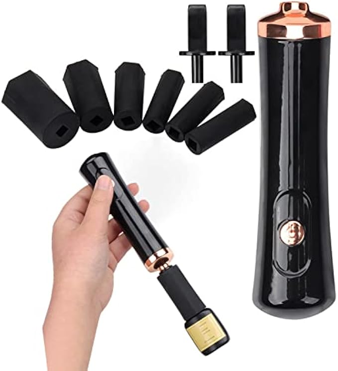 BUCICE Glue Shaker for Eyelash Extensions, Electric Nail Eyelash Lacquer Shaker, Hands Free Saving Time Tool Glue Nails Polish (Black)