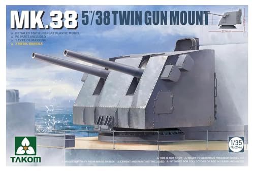 Maquette Canon MK.38 5"/38 Twin Gun Mount TAKOM 2146 maquette militaire 1/35