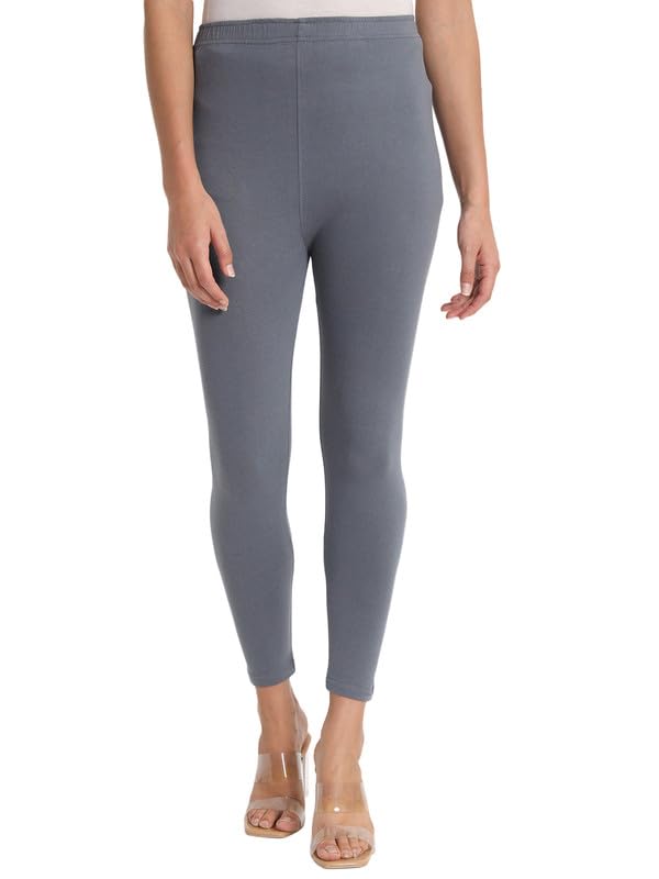 thread plus Ankle Length Super Stretchable Solid Cotton Leggings for Women-picture-10