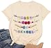 Last Day of School Teacher Shirt for Women End of School Year T-Shirt Teacher Summer Tee Tops Apricot