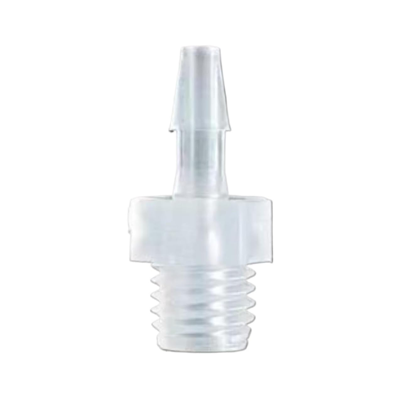 Straight Connectors, Plastic Pipe Tube Connector 1/4-28UNF Male Barbed PP Lab Food Machine Multiple Sizes(2.4mm 3/32inch)