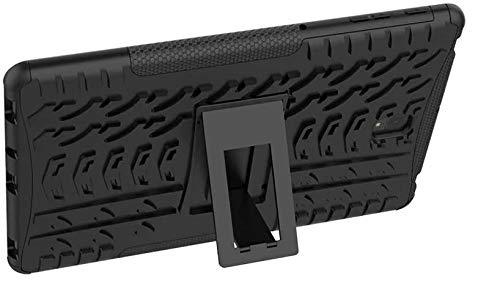 Image of MoreFit Hybrid Back Cover Case with Kickstand Wheel Pattern for Samsung Galaxy Tab S4 / SM-T830 / T835