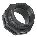 4 Inch Bulkhead Fitting UPVC for Tank, Industrial Water Tank Connector Adapter Fitting for Rain Barrels，Ponds，Pools，Aquariums
