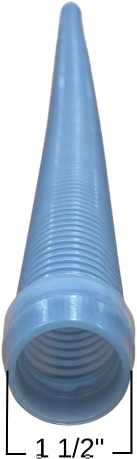 DPM Heavy-Duty Pro Swimming Pool Cleaner Hose 4 Ft Made in USA Swimming Pool Vacuum Cleaner Sectional Hose Universal Compatible Navigator Baracuda G3 Kreepy Krauly Rebel Aquanaut (7, Frost Blue)