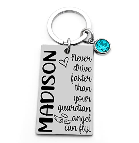 Guardian Angel, Gift for Teenager, Sweet Sixteen Gift, Teen Daughter Gift, New Driver Key Chain, Drive Safe, Birthday Gift, Girl Key Chain