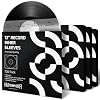 Hudson Hi-Fi Anti-Static Vinyl Record Sleeves - Durable Clear Disc Sleeves- Protect Your LP Albums from Scratches, Dust & Dirt - Acid-Free Rice Paper Disc Covers, 100x Inner Sleeves