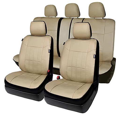 Leader Accessories Auto Leather Car Seat Covers Full Set