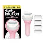 Wilkinson Sword Intuition 2-in-1 Ultra Moisture Women’s Razor, Hair Removal, Touch of Shea Butter, Shavers for Routine Grooming, 1 Reusable Handle and 5 Refill Razor Blades , Packaging May Vary