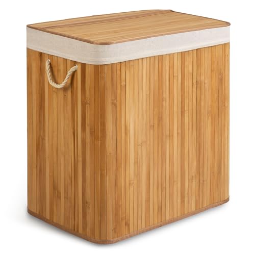 Panier à linge 3 compartiments 150 l pour ne plus mélanger vos vêtements