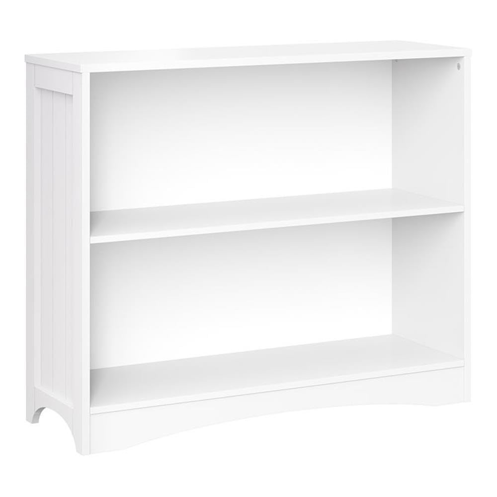Bibliothèque horizontale en bois dense Riverridge gris et blanc pour enfants