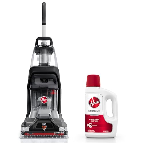 Image of Hoover PowerScrub XL Pet Carpet Cleaner Machine, Deep Cleaning Carpet Shampooer, FH68050 + 64 oz Everyday Cleaner Solution, AH31924