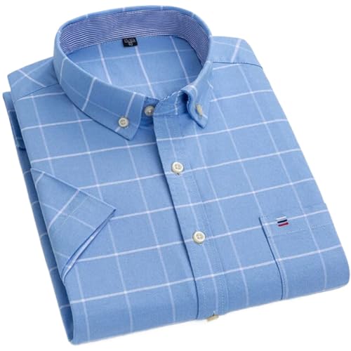 Chemise habillée pour hommes manches courtes vêtement coupe régulière en C