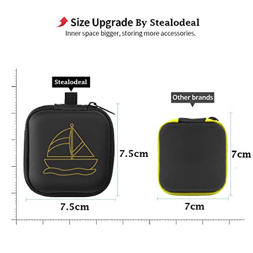 Image of Stealodeal Leather Zipper Headphone Case