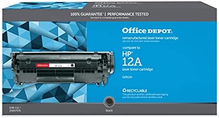 Office Depot(R) Brand Model 12A Remanufactured Black Laser Cartridge