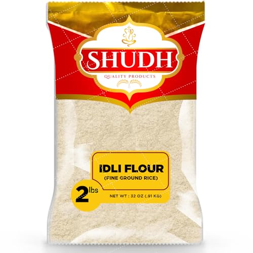 Shudh IDLI FLOUR (FINE GROUND RICE) 2 LB ~ All Natural | Vegan | Gluten Friendly | Non-GMO