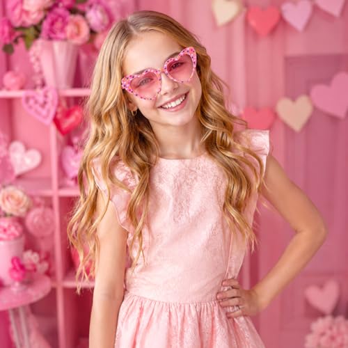Image of 3 Pairs Kids Sunglasses Girls,UV Protection Sunglasses Toddler Eyewear for Party Favors Beach Glasses Age 3-12
