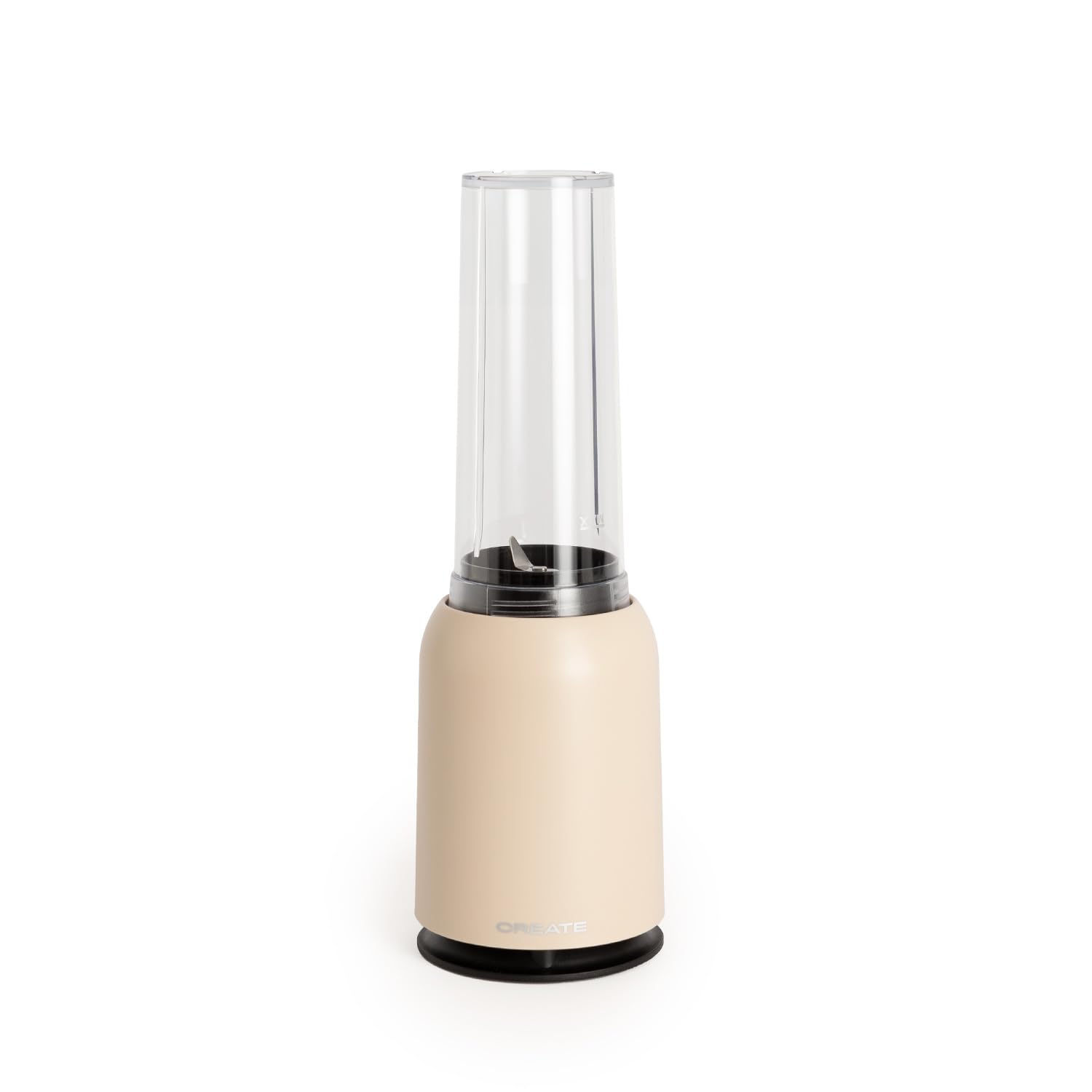 CREATE/MOI STUDIO/Blender avec verre amovible Sable/Mixeur pour smoothies et milk-shakes, 400 ml en verre, usage unique, sans BPA, portable, lames en acier inoxydable, 230W