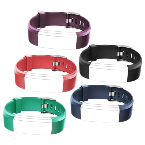 Correa de reloj de repuesto ID115Plus HR: pack de 5 correas ajustables de silicona multicolor 6