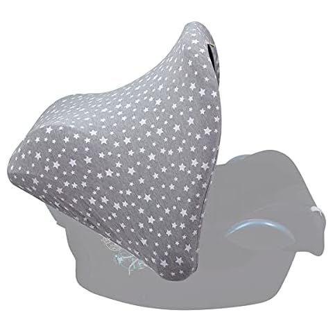 JYOKO Kids Universal Hood Canopy for Baby Carriers and Group 0 car seat (White Star) Cover
