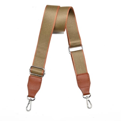 Image of Purse Straps Replacement Crossbody, Universal Wide Shoulder Strap for Bags Adjustable Straps for Handbags (Silvery Hardware)