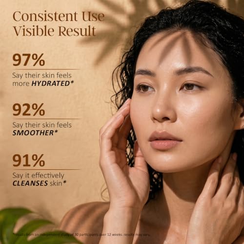 Image of Scrub Soap with Hyaluronic Acid & Coconut Milk - Moisturizing Body Soap for Soft Skin - Enriched with Niacinamide, Hyaluronic Acid, Coconut Milk - 110g /3.88Oz each (Pack of 3)