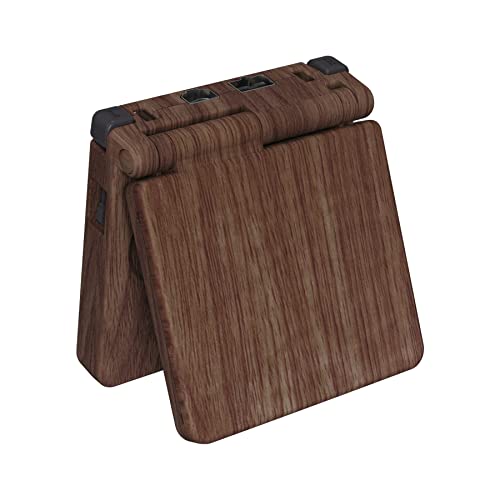 Image of IPS Ready Upgraded eXtremeRate Wood Grain Patterned Soft Touch Custom Replacement Housing Shell for Gameboy Advance SP GBA SP - Compatible with Both IPS & Standard LCD - Console & Screen NOT Included