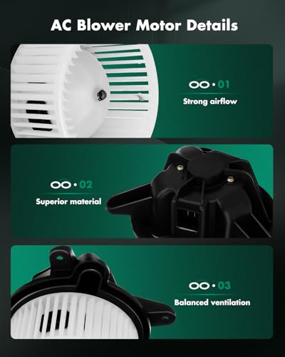 Image of 4886150AA, CH3126112, 333-58002-000 HVAC Blower Motor SCITOO AC Heater Blower Motor with Fan Air Conditioning Compatible with 1997-2001 for Jeep for Cherokee /1997-2001 for Jeep for Wrangler