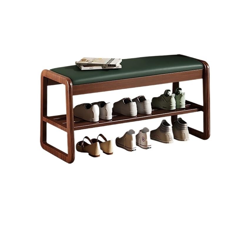 Banc de pied de lit style chinois et meuble étagère à chaussures d'entrée