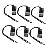 CONGARTENO 6 piezas Difusores de Fragancia para Coche Botellas Colgantes Recargables de Vidrio de Ambientador Coche Elegante y Duradero para Aceites Esenciales Diseño Ergonómico y Resistente