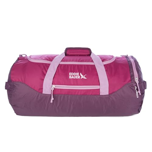 Eddie-Bauer-Stowaway-Packable-Duffel-Bag-Travel-Foldable-Lightweight-Durable-Ripstop-Polyester Eddie Bauer Stowaway Packable Duffel Bag | Travel | Foldable | Lightweight | Durable | Ripstop Polyester - Image 1