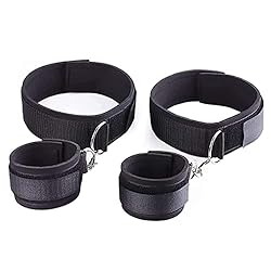 Amazon Com 大腿護腕束縛手銬bdsm 情趣玩具女款腿部綁帶綁繩適合情侶sm 遊戲 健康與家庭